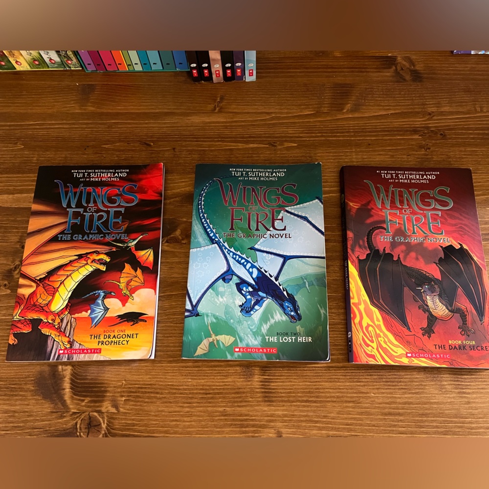 Wings of Fire Graphic Novels Book 1,2, and 4